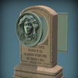 LeothaVer7-ColorParts-1.jpg Haunted Mansion Madame Leotha Tombstone 3D Printable Sculpt