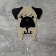 pug-face-hook.jpg pug dog face hook