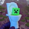 Thumbnail_Edited.jpg Creeper Skibidi Toilet Interactive 3D Print!
