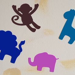 baby_animals_3dprintny.jpg Free STL file Baby Animal Decals・3D printer design to download