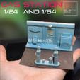 AAND 1/164 - Gas Station Diorama 1-24 and 1-64th scale 3D print model