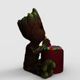 render-groot.647.jpg Sweet Groot Candy Planter - 3D Printable File