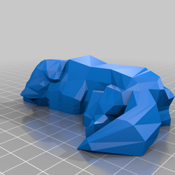 cd464851-cdbb-4ddc-97a7-2a3d2f6be61a.png Free 3D file Low poly laying golden retreaver・3D printable design to download