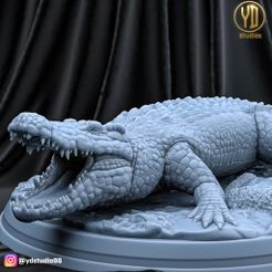 render.jpg Fichier STL crocodile・Design pour imprimante 3D à télécharger