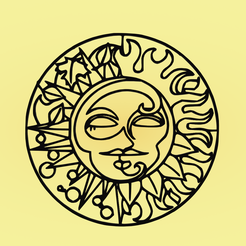 изображение_2022-06-12_001216510.png Fichier STL Murale décorative, décoration murale, panno, Soleil・Modèle pour impression 3D à télécharger