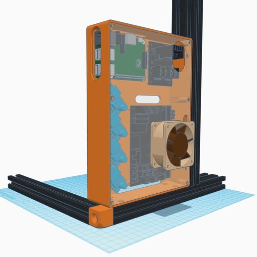 Screen_Shot_2020-02-04_at_4.02.02_PM.jpg Anet A8 Plus Electronics Enclosure - SKR v1.3, Raspberry Pi, Mosfet, 4x Buck Converters