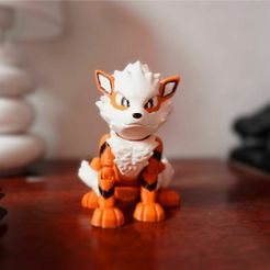 1.jpg Fichier STL Pokémon flexible Arcanine・Modèle pour impression 3D à télécharger