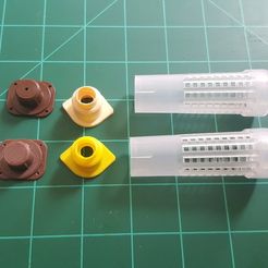 c036736a174469c539614d1bc10074f0_display_large.jpg Free STL file Cell Cup Holder For Nicot Queen Rearing System・Design to download and 3D print