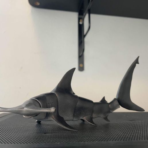 🦈 Great Hammerhead Shark 1/18 articulated figure・ 3D File for 3D