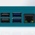rpi_4_case_1.JPG Raspberry Pi 4 B GPIO / Octoprint Ready Case! Includes Slim Top & VESA Mount!