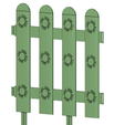 picket fence s04-03 v1-00.png flower Garden picket fencing Tool econom 3d-print and cnc