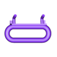 pegboard clip oval2.stl Expositor giratório de cavalete