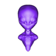 cuerpo.stl GREY ALIEN BUST MODEL