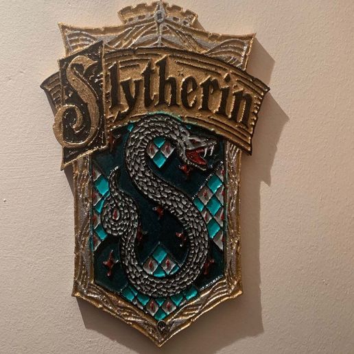 Harry Potter - Slytherin Plaque / Sign 3D model