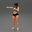 Girl-0006.jpg fighting woman posing said you are next 3D Print Model