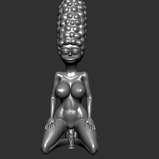 Marge simpson in a NSFW adult scene - 3D model önizlemesi
