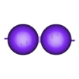 boule 3 (1.4).stl Calendrier de l'avent en forme de boule de noel, "print-in-place", sans support, Advent calendar in the shape of a Christmas ball, "print-in-place", without support