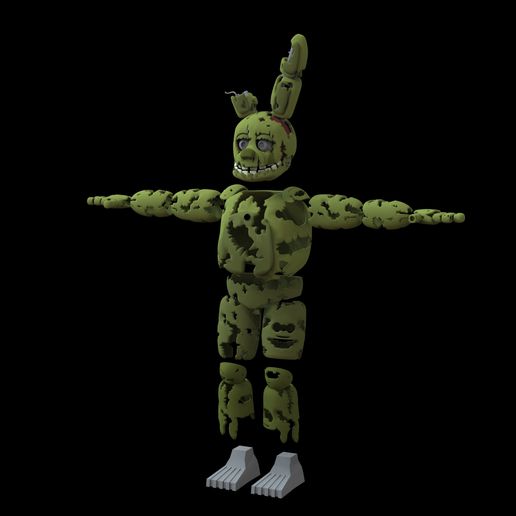 Cults_Springtrap.8011.jpg FNAF Springtrap Полнотелый носимый костюм с головой для 3D печати