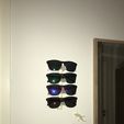 IMG_5033.JPG 4 Fach Brillen Wandhalterung  / Eyeglasses wall mount