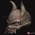 02.JPG Oni Skull Mask - Hannya Mask-Devil Mask For cosplay 3D print model