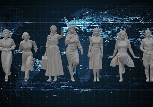 1/64 Scale Women Figures – vintage Diorama-2