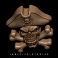 3D-pirate-bas-relife-3d-print-Holloween-3d-model,stl-file,3d-printable,3d-print-model,bas-relie.jpg 3D Pirate Skull Cross bone Bas relief design STL