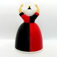 queen back1.jpg Free STL file Queen of Hearts・3D print design to download