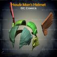 6.jpg Hawkman Helmet From DC Comics - Fan Art 3D print model