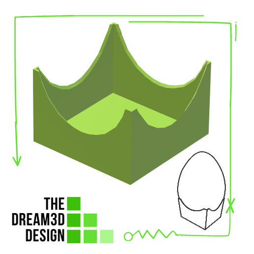 5 EASTER EGG BASE / 5 BASES FOR EASTER EGGS 3D model