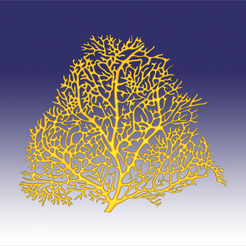 seafan 1.png OBJ-Datei Seafan coral・Modell für 3D-Drucker zum Herunterladen