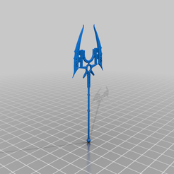 RobotSkeletonLordStaffv2.png Télécharger fichier STL gratuit Robot Skeleton Lord Giant Staff Blade • Objet à imprimer en 3D, BellTower