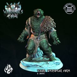 Vauri,-Werebear-form.jpg Fichier 3D Vauri, forme ours-garou・Design pour imprimante 3D à télécharger