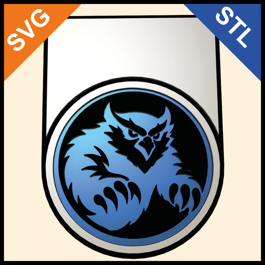 D&D Monstrosity Initiative Token – STL & SVG | DM Screen Clip Marker