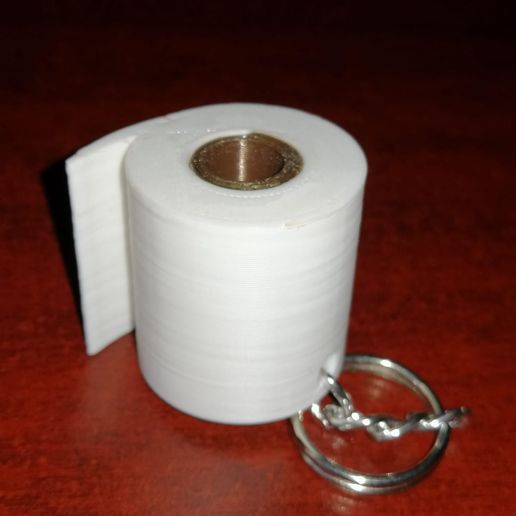 Download STL file Toilet Paper Roll Keyring • 3D printer template ・ Cults