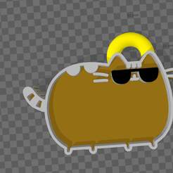 Captura.png Archivo 3MF Gato molón - gato con gafas de sol・Modelo para descargar e imprimir en 3D, Fusions3d