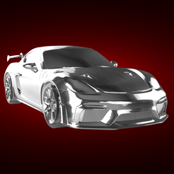Porsche-718-Cayman-render-1.png Файл STL Porsche Cayman・Дизайн 3D принтера для загрузки, MANDALA