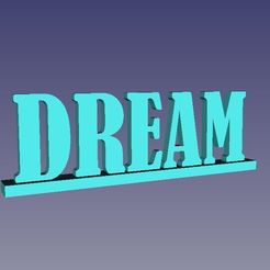 Dream 3.JPG STL file Sign, Wedding, Dream, decoration, positive・3D print object to download