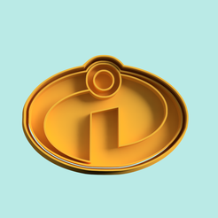 the-incredibles-cookie-cutter-stamp-stl-cortador-y-estampa-los-increibles-stl.png Archivo STL the incredibles logo cutter stamp cookie・Diseño de impresora 3D para descargar
