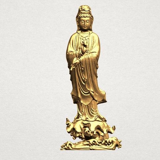 Avalokitesvara Buddha - Standing 05 - 3D model önizlemesi