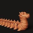 D5.44.jpg Gelenkige Drachenraupe | Flexibles Zappelspielzeug | Mythisches Insekt 3D-Druck