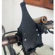 PhoneHolder-2piece.JPG Phone Holder (iPhone XR) for bike and table stand