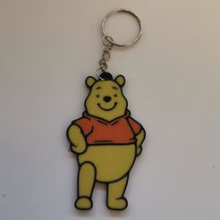 IMG_20230827_100653.jpg Free STL file Winnie the Pooh multicolor keychain・Model to download and 3D print