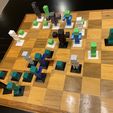 2020-01-20_01.00.50.jpg Free STL file Complete Minecraft Chess Set・3D printing template to download