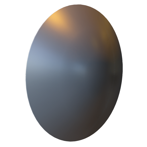 Oval Medieval Shield with Grip Handles