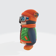 Adorable-Winter-Penguin-3.png Adorable Winter Penguin Figurine – 3D Printed Collectible with Goggles, Hat & Vest | Cute Animal