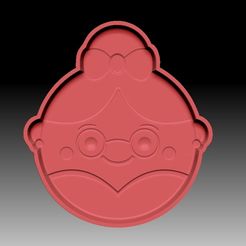 MrsClaus-VACUUM-PIECE.jpg STL file MRS CLAUS BATH BOMB MOLD・Design to download and 3D print