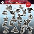 Pack-Dragons-No.-1.jpg Dragons pack No. 1 - Fantasy Medieval Dark Chaos Animal Beast Undead