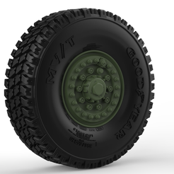 5.png Fichier STL Roues HIMARS Goodyear MVT・Modèle à imprimer en 3D à télécharger