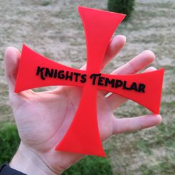 3.jpg 3D file Templar Cross・3D printable design to download
