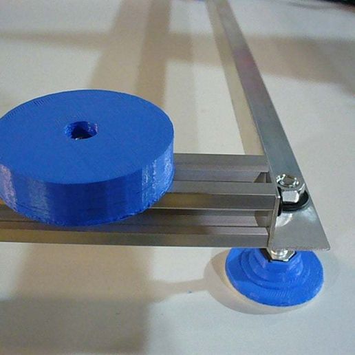 2 Inch Maker-Rail Pad for 3/4 Inch #8 Bolt and Nut - 3D model önizlemesi